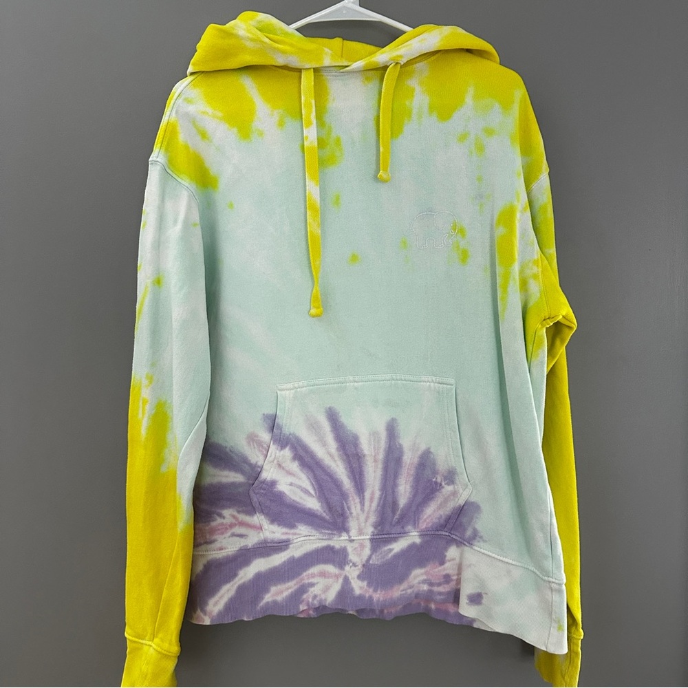 ivory ella tie dye hoodie Small Bright Colors  by